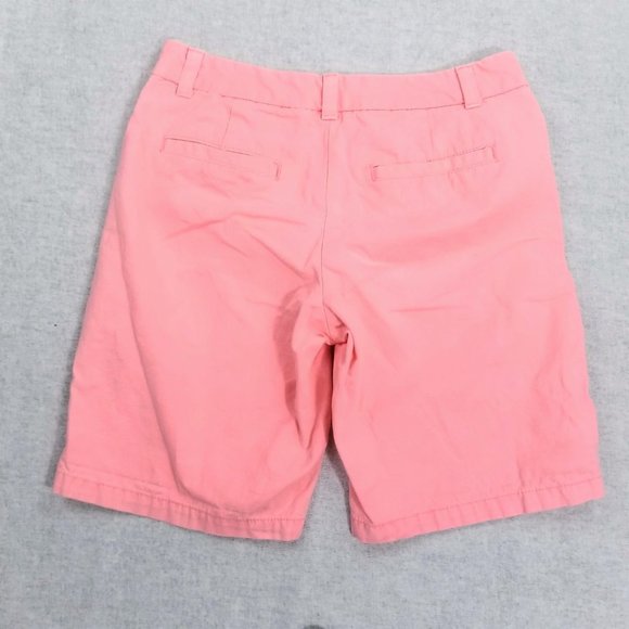 Khakis by Gap Boyfriend Roll-Up Shorts Size 00 Blazing Neon Pink - Picture 2 of 13